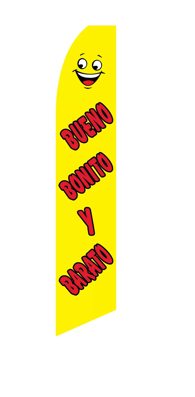 Bueno Bonito Y Barato Swooper Feather Flag #sf-1042