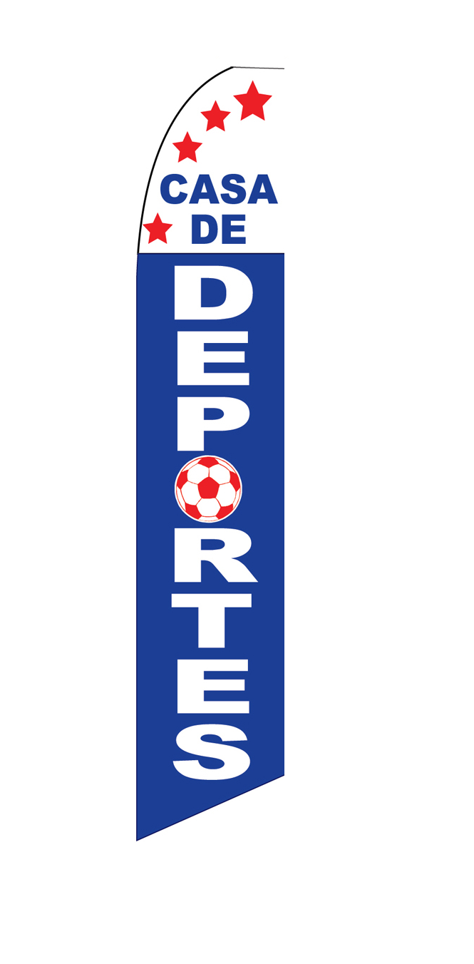 Casa De Deportes Swooper Feather Flag #sf-1710
