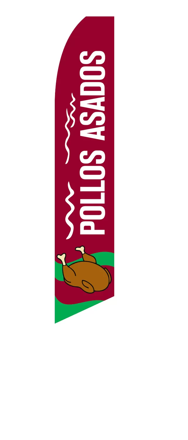 Pollos Asados Swooper Feather Flag #sf-2021