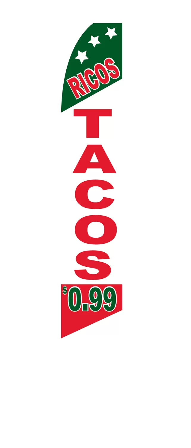 Ricos Tacos .99 Swooper Feather Flag #sf-1715