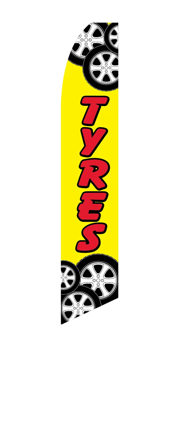 Tyres Swooper Feather Flag #sf-2130