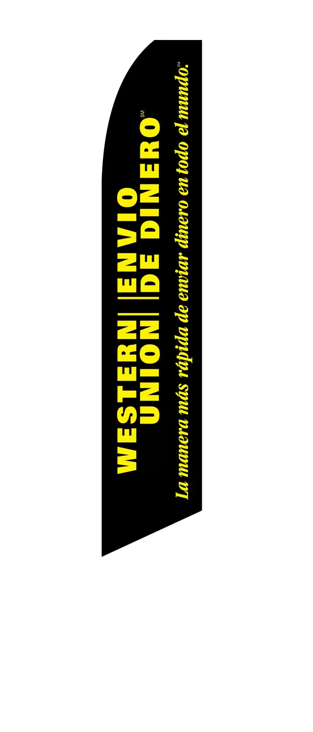 Western Union Spanish Swooper Feather Flag #sf-2131