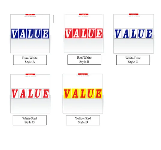Jumbo Under Hood Signs Kit Value #Nsb46