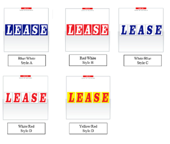 Jumbo Under Hood Signs Kit Lease #nsb41