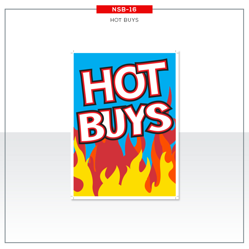 Jumbo Under Hood Signs Hot Buys #nsb16