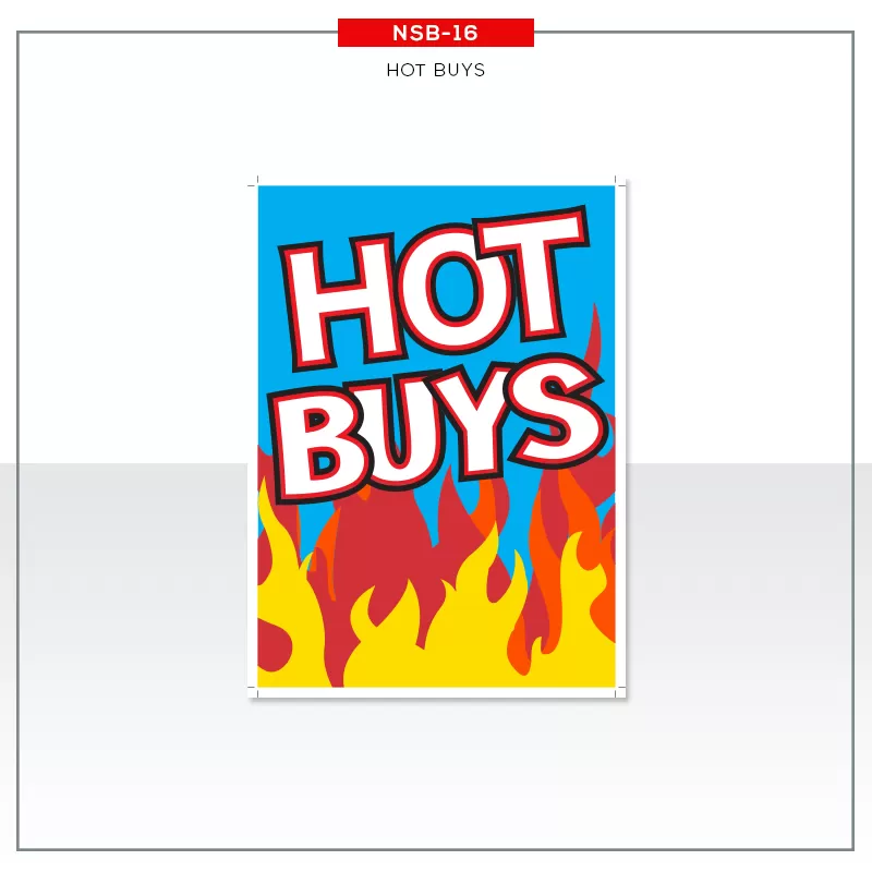 Jumbo Under Hood Signs Hot Buys #nsb16