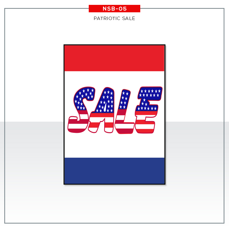 Jumbo Under Hood Signs Patriotic Sale #nsb05