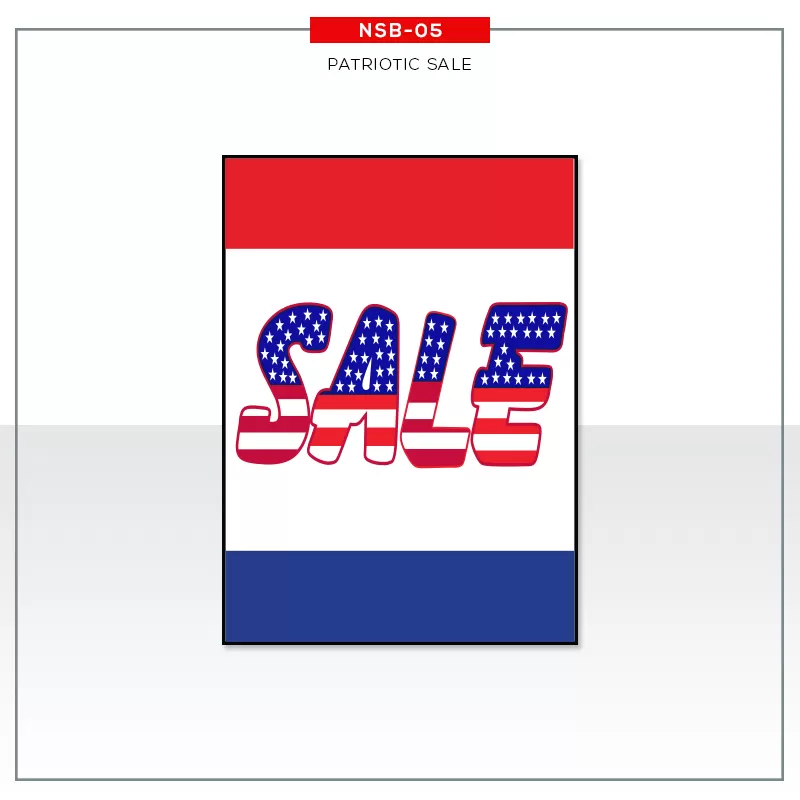 Jumbo Under Hood Signs Patriotic Sale #nsb05