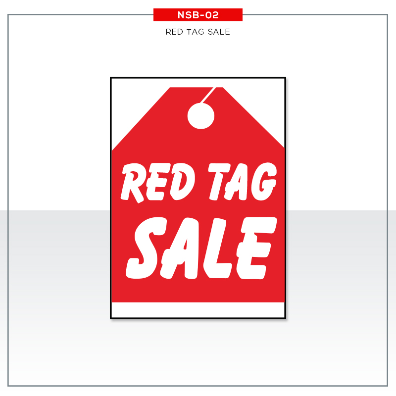Jumbo Under Hood Signs Red Tag #nsb02