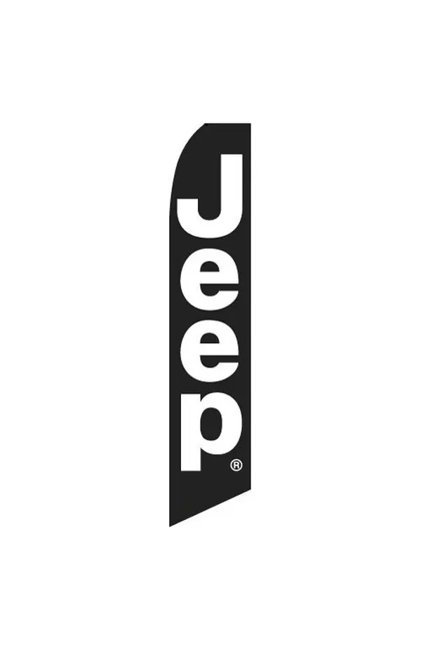 Jeep vertical swooper feather flag, SF-2272