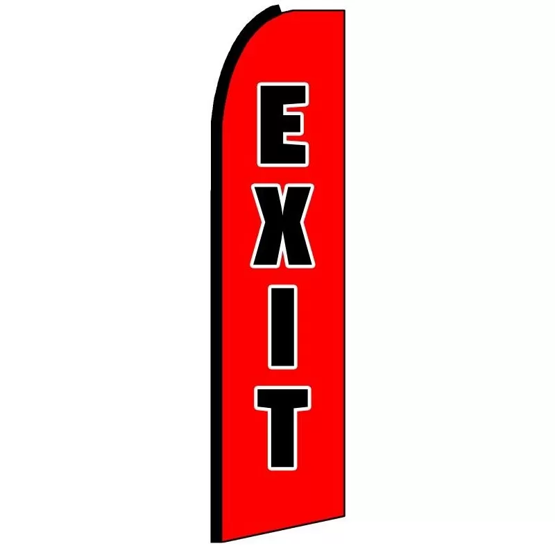 Exit swooper feather flag, design SF-K151