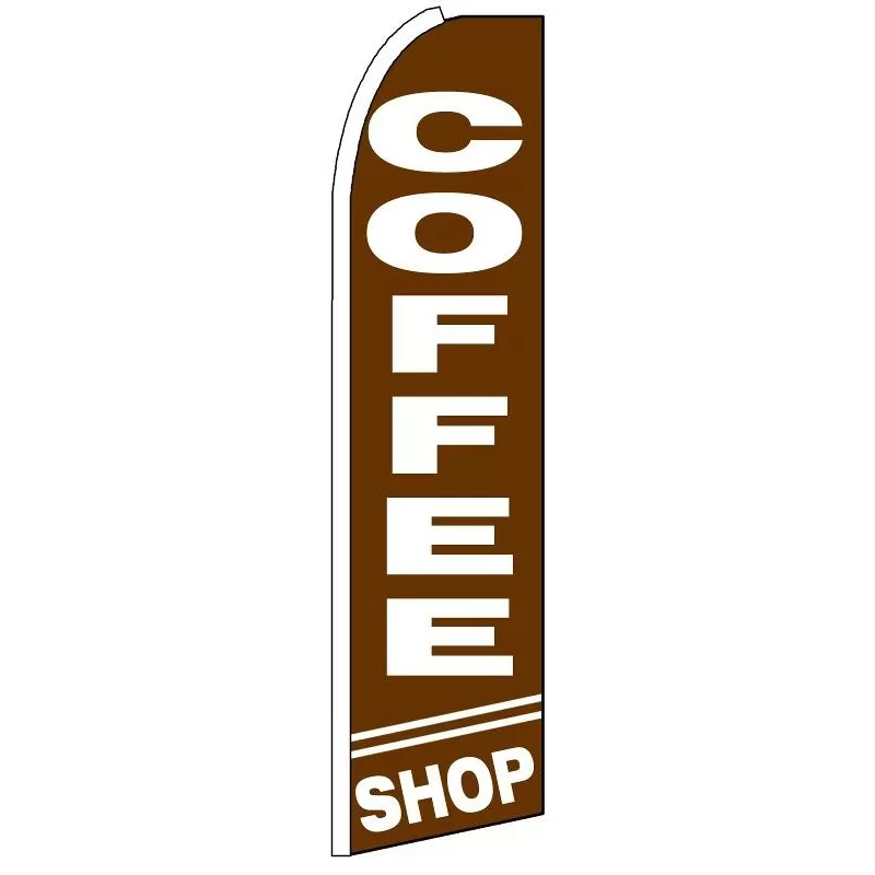 Coffee Shop feather flag, design SF-K128