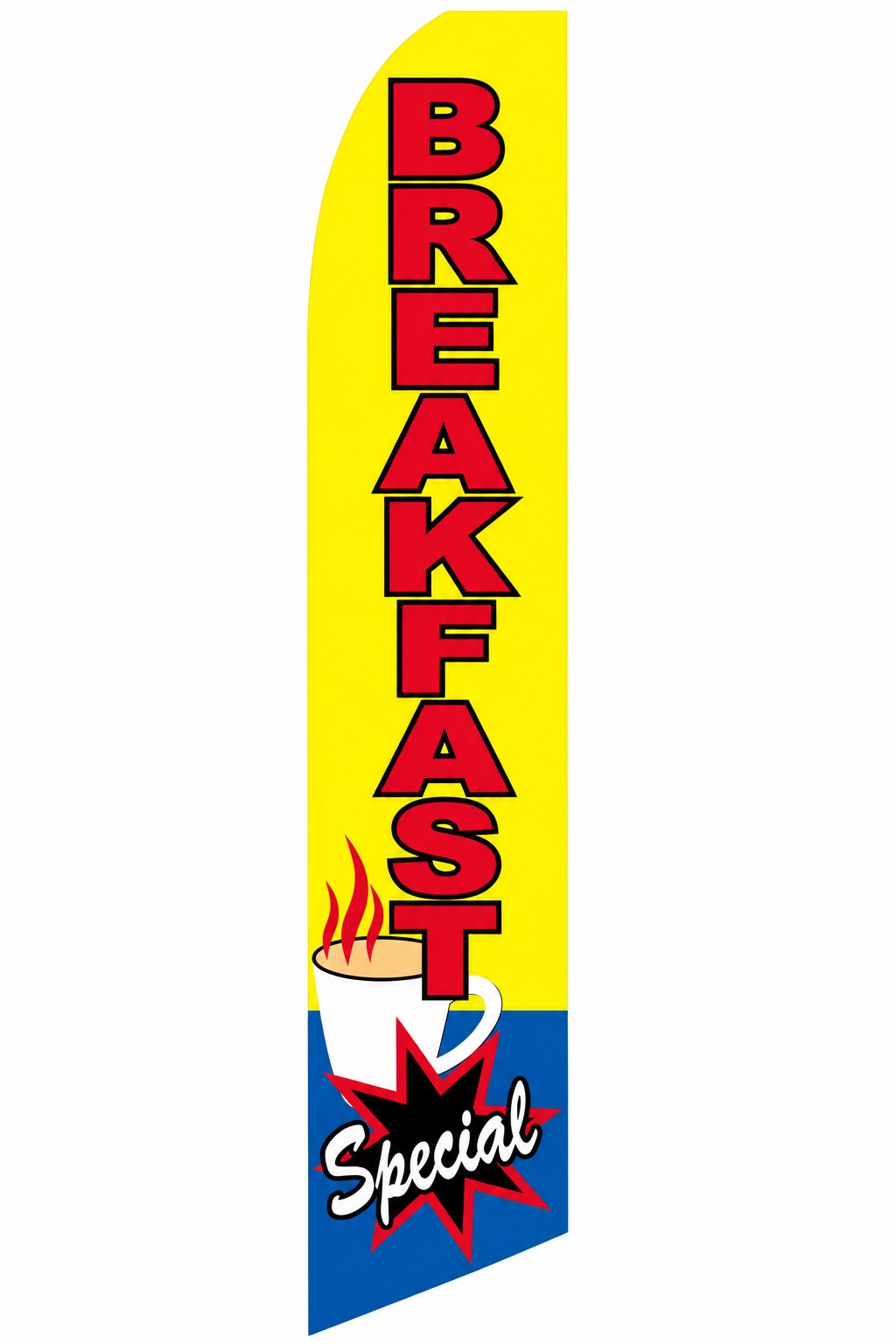 Breakfast Special swooper feather flag, design SF-1422