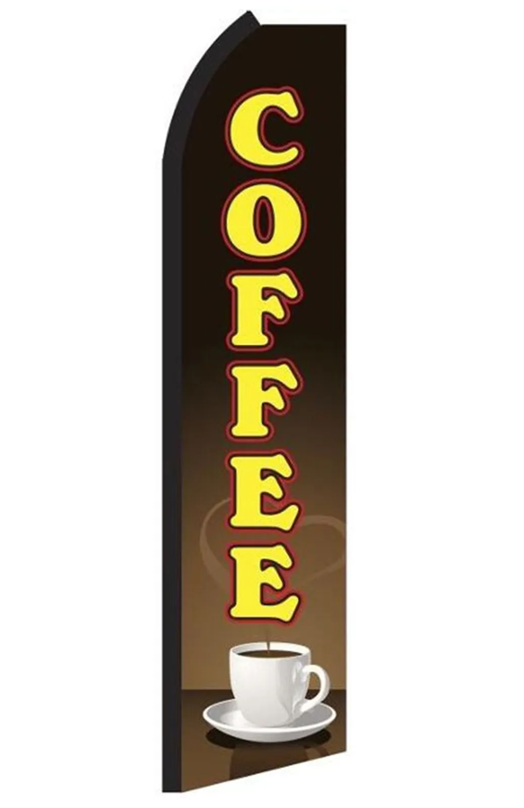 Coffee swooper feather flag, design SW-0155