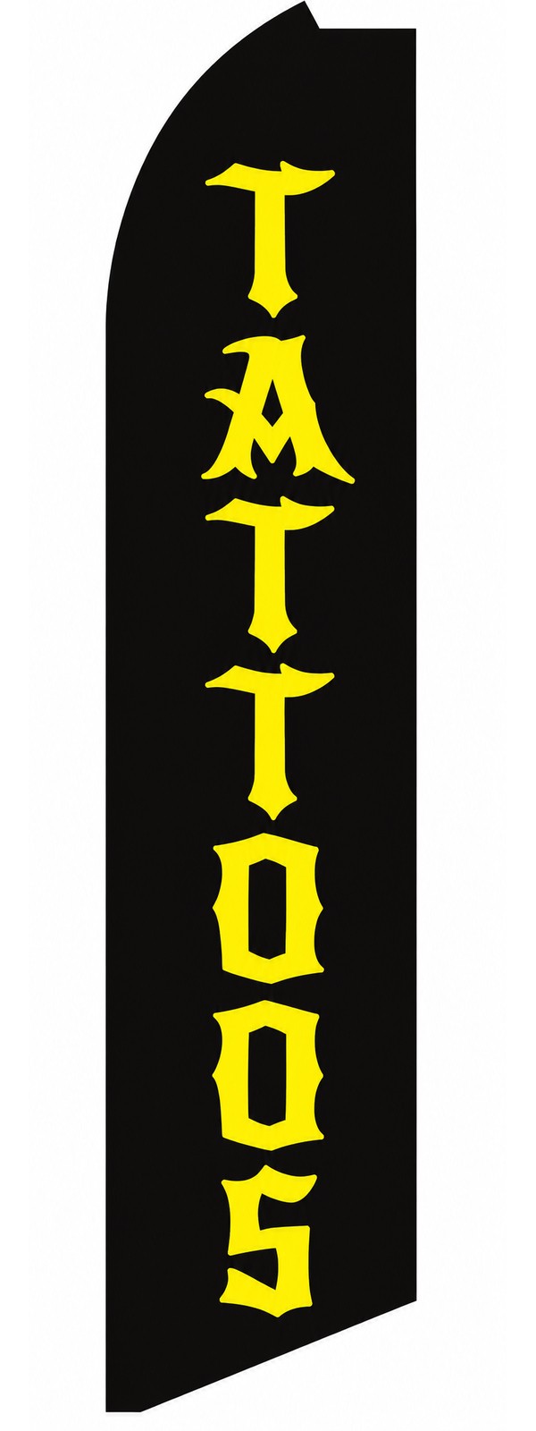 Tattoos swooper feather flag, design SW-0168