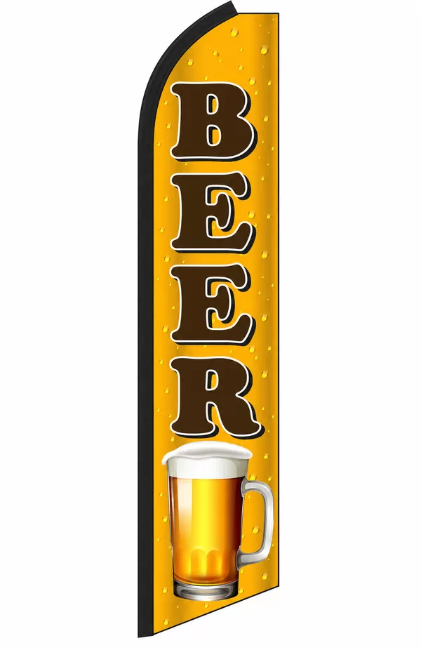 Beer swooper feather flag, design SW-0152