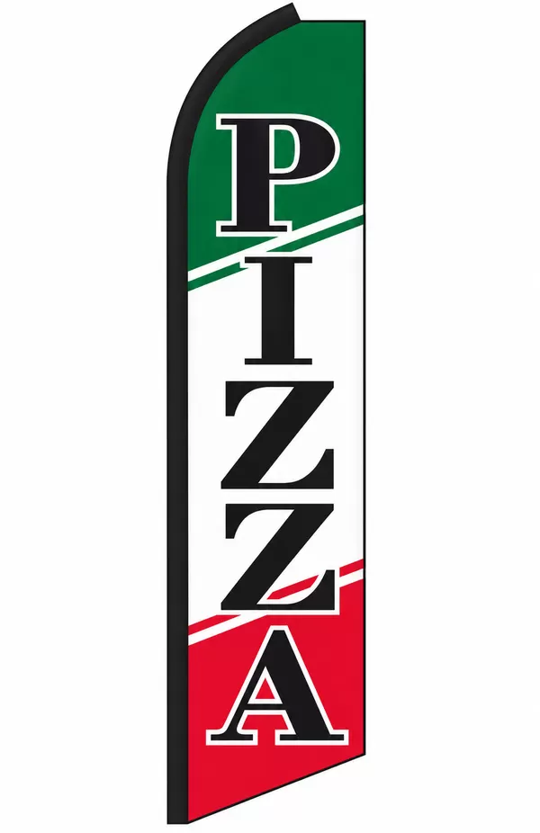 Pizza swooper feather flag, design SW-0166