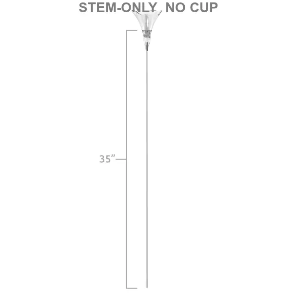 Replacement 35 Inch Long Stems For Permashine Balloons Psrtstwhs35
