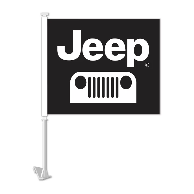 Jeep clip-on car window flag, design 4781-31