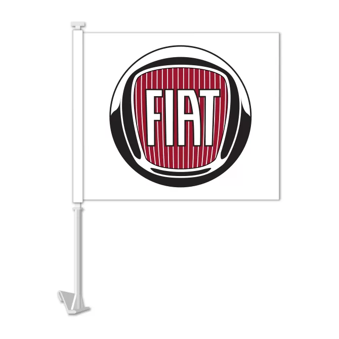 Fiat clip-on car window flag, design 4781-19