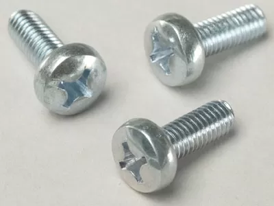 Metric Thread License Plate Screws.| Box Of 100 Ez-246/6sc-met