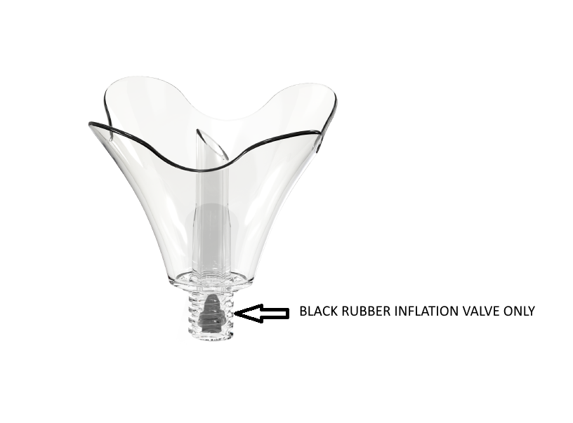 25 black rubber inflation valves for permashine balloons #psrpipbkm-25 ships in a priority envelope