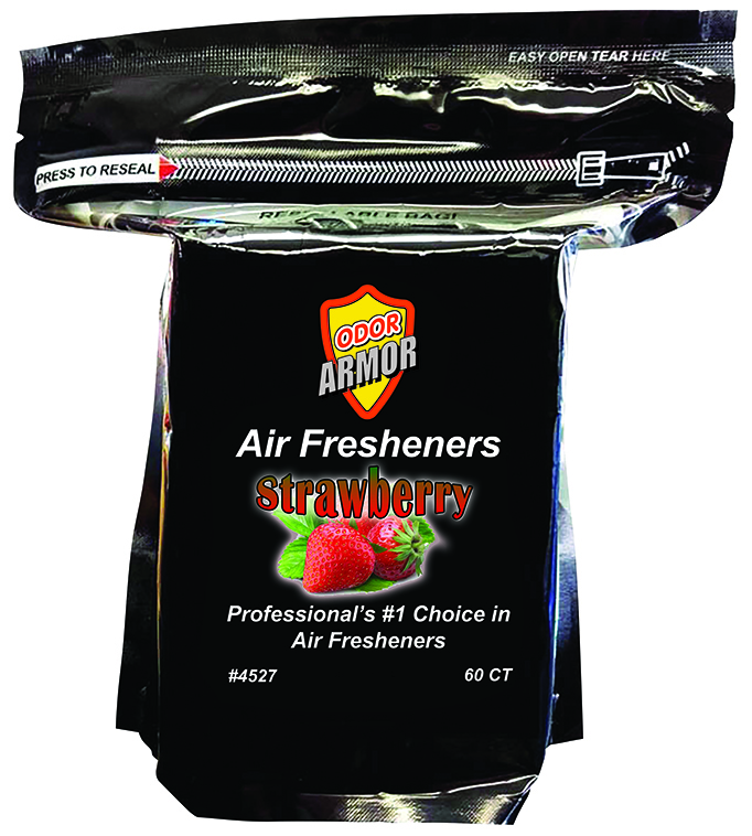 Odor Armor Strawberry air freshener pads, resealable bag of 60, item 4527