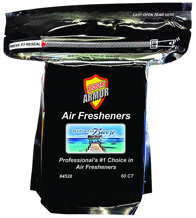 Odor Armor Bahama Breeze air freshener pads, resealable bag of 60, item 4528
