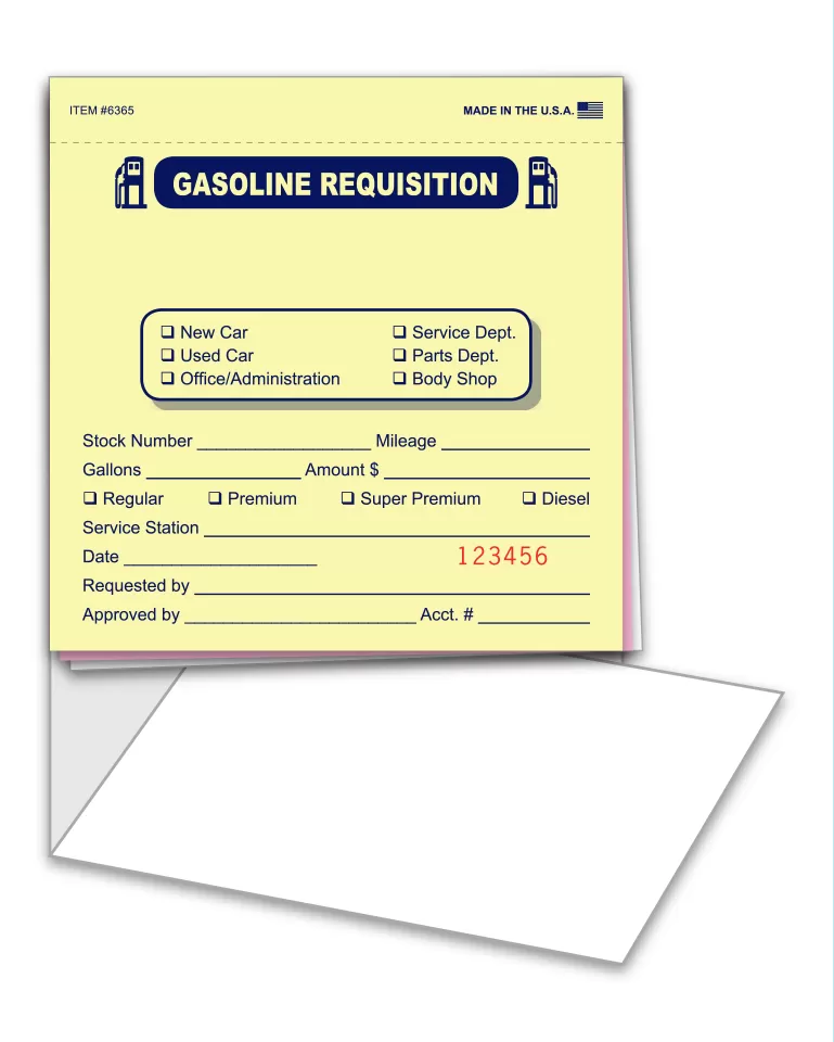 Fuel Requisition Book #6365 product preview