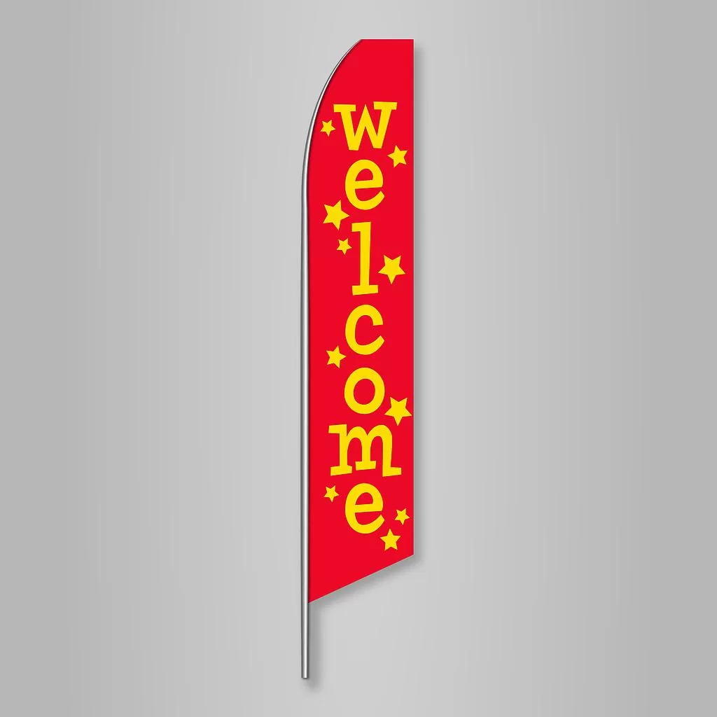 Welcome Swooper Feather Flag - #nsf-1175h