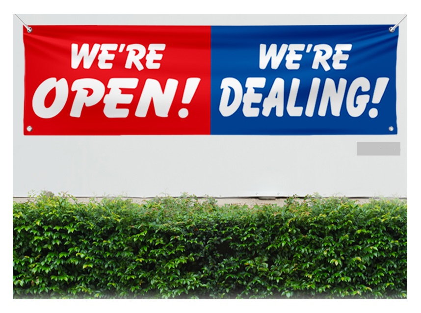 We Are Open 3x10 Banner