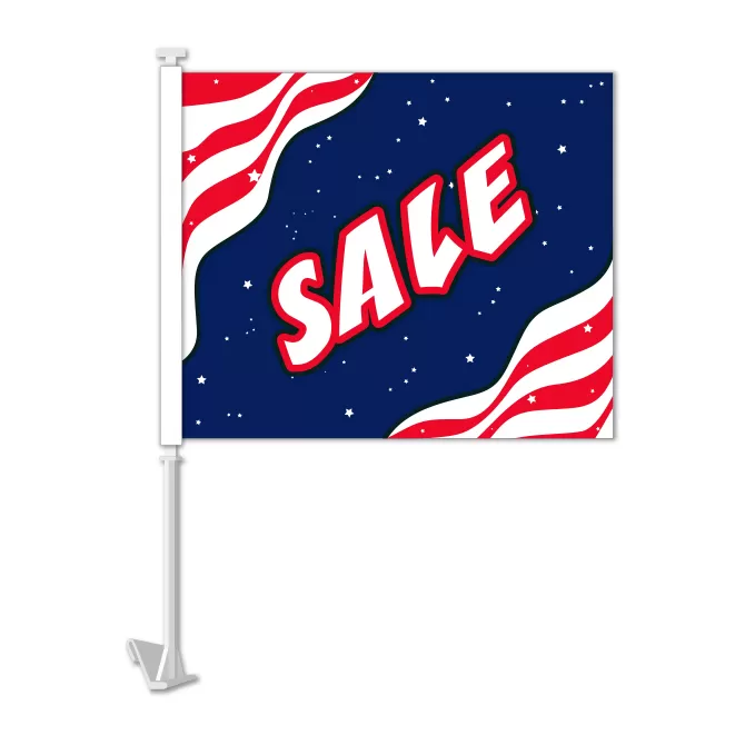 Sale Clip On Window Car Flag. Qty 6 4780-42