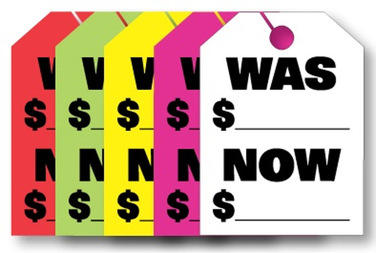 Mirror Hang Tags Was - Now #7500