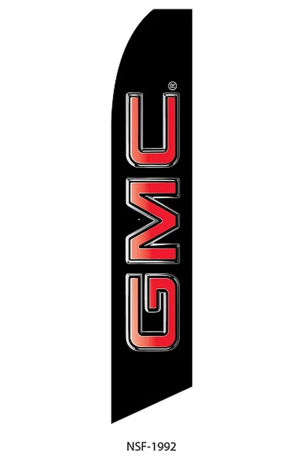 GMC vertical swooper feather flag, NSF-1992