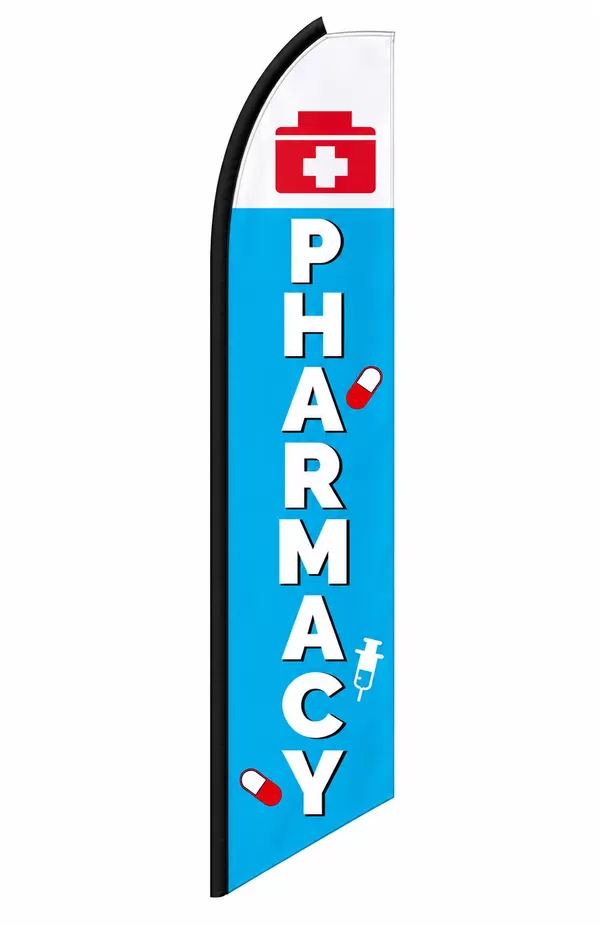 Pharmacy swooper feather flag, design SF2367