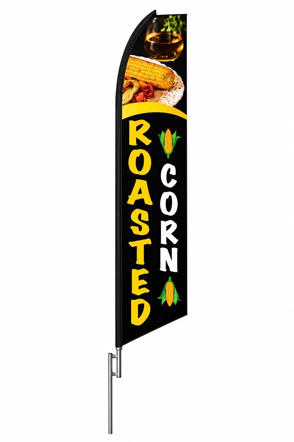 Roasted Corn swooper feather flag, design SF2371