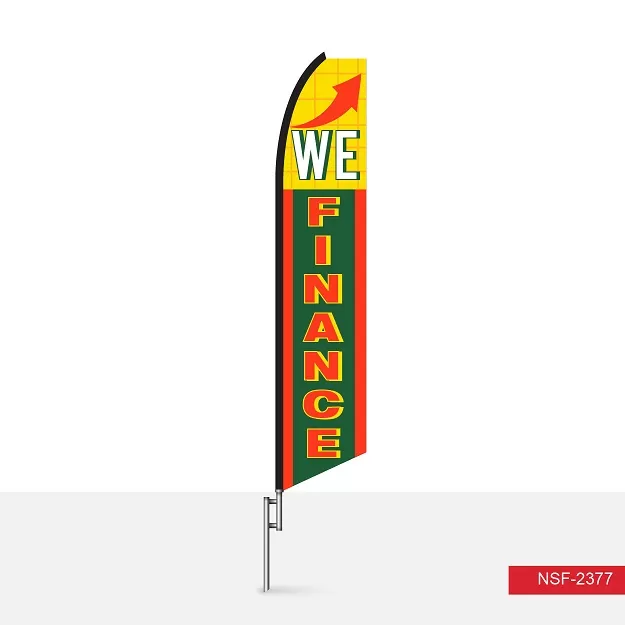We Finance vertical swooper feather flag, SF2376