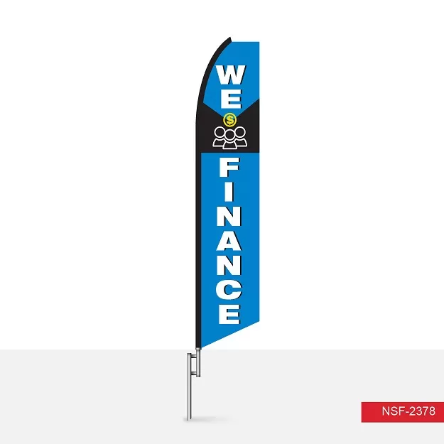 We Finance vertical swooper feather flag, SF2378