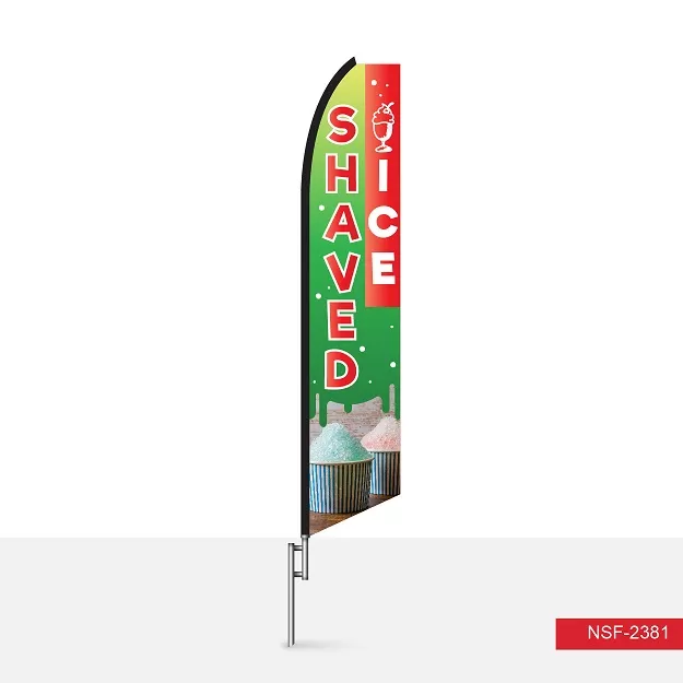 Shaved Ice swooper feather flag, design SF2381
