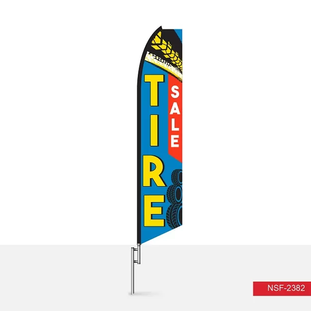 Tire Sale vertical swooper feather flag, SF2382