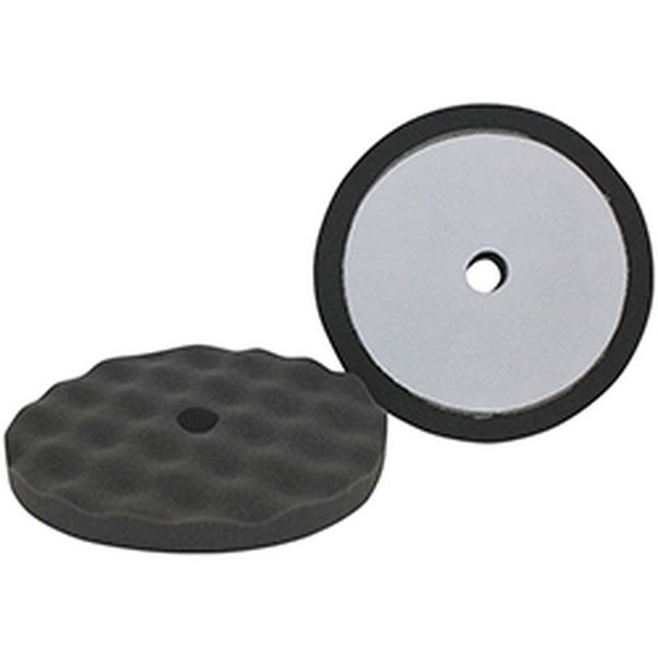 Black Waffle Foam Polishing Pads - 8 in, 2 Pack, 591-115