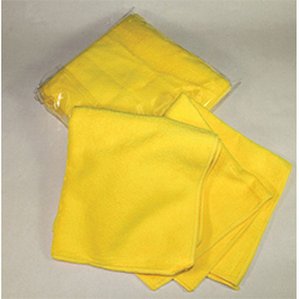 Deluxe Yellow Detailing Towels - 16 x 16 in, 4 Pack, 591-300