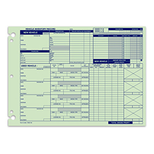 Vehicle Inventory Records A-542 product preview