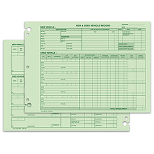 Vehicle Inventory Records GM-532 product preview