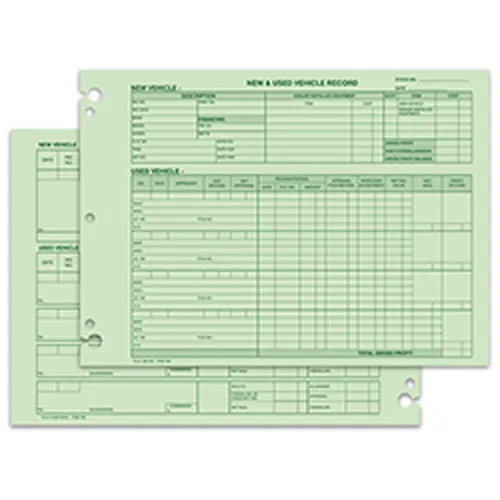 Vehicle Inventory Records GM-532 product preview
