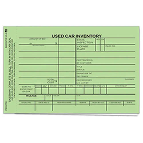 Used Car Inventory Cards #796 product preview