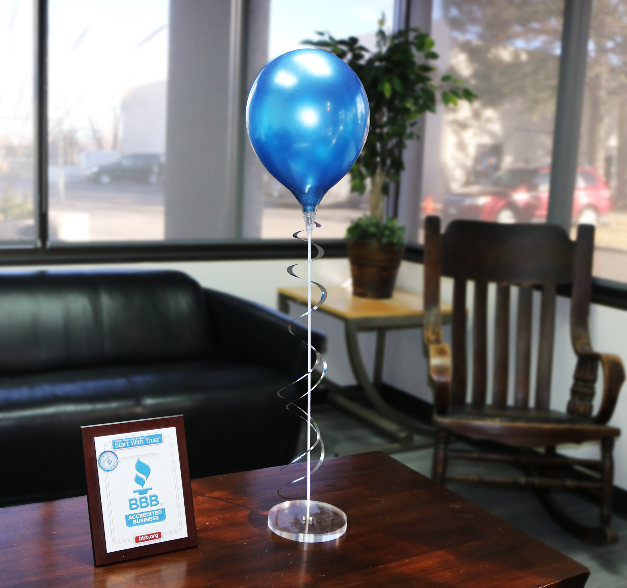 Permashine Indoor Single Balloon Acrylic Weighted Base Kit