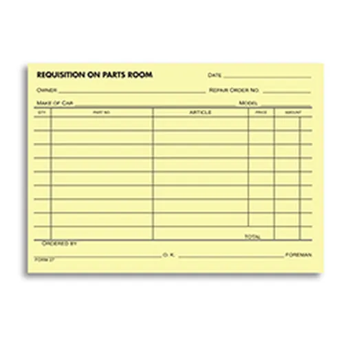 Parts Requisition Forms #27 product preview