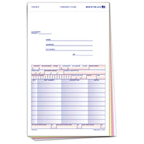 Special Parts Order Forms SPO-115-4NC product preview