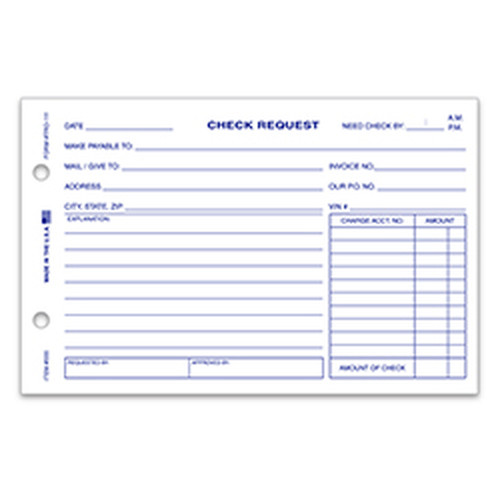 Check Request Forms TRO-111 product preview